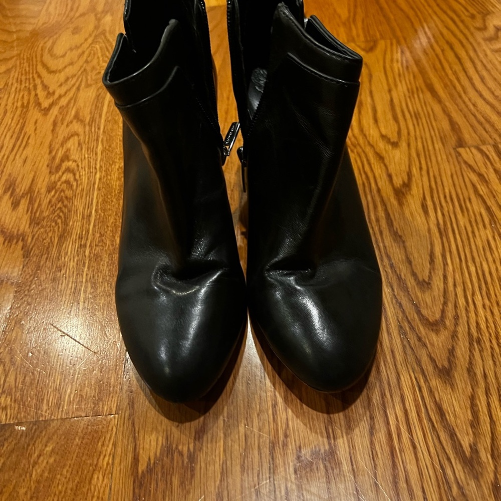 Vince Camuto Sleek Black Ankle Booties